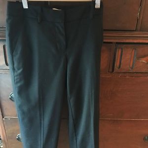 J Crew Straight leg ankle-length black dress pant
